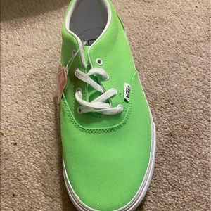 Neon green vans never used